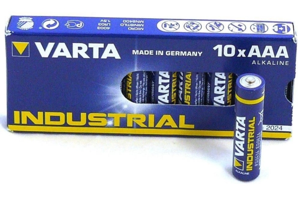 Baterie alcalina industriala R3 (AAA) Varta 10 buc