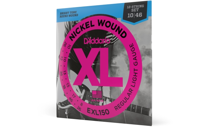Set 12 corzi  Daddario EXL150