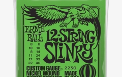 Set 12 corzi  Ernie Ball Nickel Wound 12 Slinky 8-40