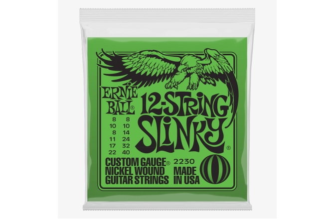 Set 12 corzi  Ernie Ball Nickel Wound 12 Slinky 8-40