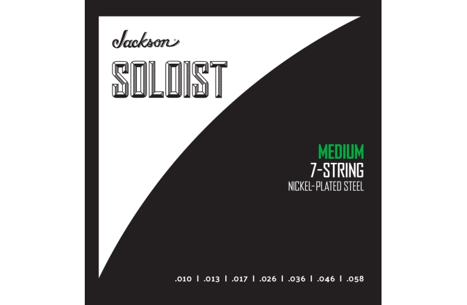 Set 7 Corzi de Chitară Jackson Soloist™ Strings 7 String Medium .010-.058