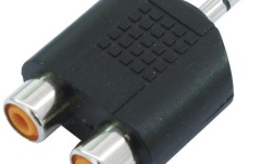 Set adaptoare mini trs - 2xRCA Omnitronic Adapter 2xRCA(F)/3.5 Jack stereo