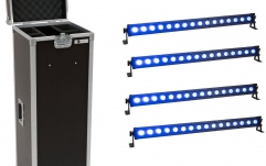Set bară led IP65 Eurolite Set 4x LED IP T-Bar 16 QCL Bar + Case