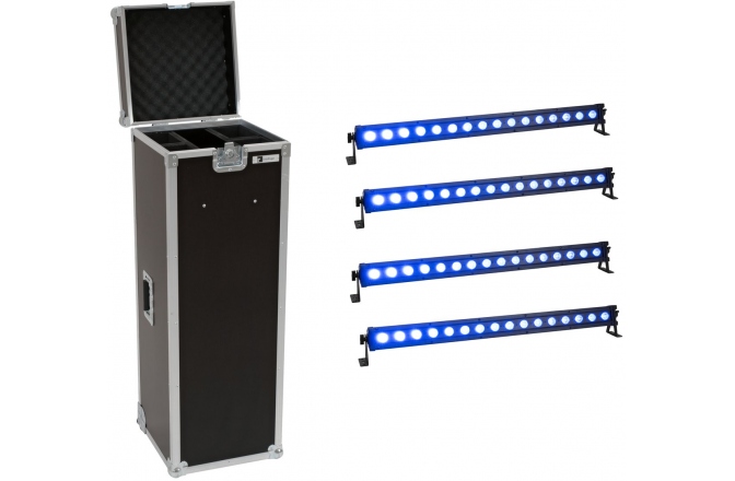 Set bară led IP65 Eurolite Set 4x LED IP T-Bar 16 QCL Bar + Case