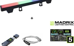 Set bară pixeli Eurolite Set 5x LED PT-100/32 Pixel DMX Tube + Madrix Software