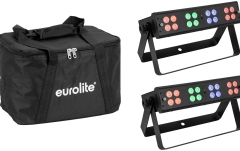 Set bare lumini  Eurolite Set 2x LED Silent Bar 16x4W RGB/WW + Soft Bag