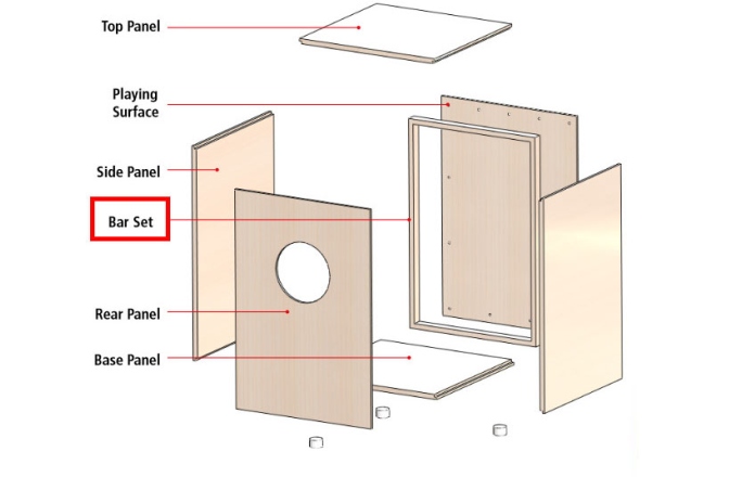 Set bare rezervă Cajon Meinl spare bar set - for MYO-CAJ