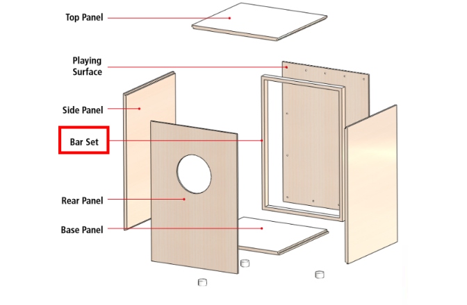 Set bare rezervă Cajon Meinl spare bar set - for MYO-CAJ