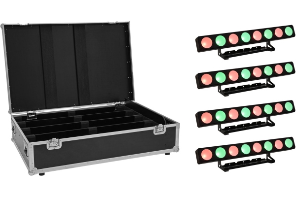 Set 4x LED PMB-8 COB QCL 30W Bar + Case Set 4x LED PMB-8 COB QCL 30W Bar + Case