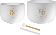 Set boluri sonice Meinl Sonic Energy 2-piece TCM Crystal Singing Bowl Yin & Yang Set