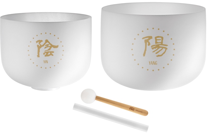 Set boluri sonice Meinl Sonic Energy 2-piece TCM Crystal Singing Bowl Yin & Yang Set