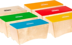 Set Bongo Cajon Nino Percussion Classroom Bongo Cajon Group Rhythm Set - 6 Pcs.