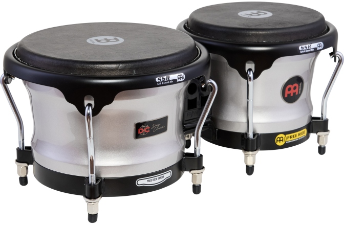 Set Bongos Meinl Percussion Artist Series Diego Camacho Signature 7'' & 8 1/2'' Bongo - Pearl Grey