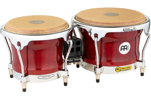 Professional Series Wood Bongo - Cherry Red 7" MACHO & 8 1/2" HEMBRA Professional Series Wood Bongo - Cherry Red 7" MACHO & 8 1/2" HEMBRA