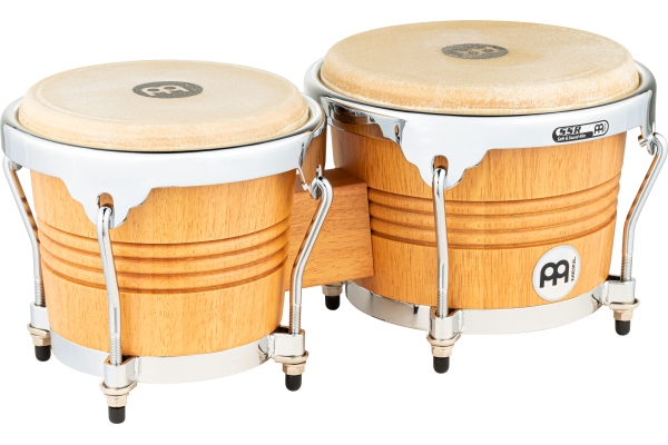Wood Bongo 6,75" MACHO & 8" HEMBRA - Super Natural/Chrome HW Wood Bongo 6,75" MACHO & 8" HEMBRA - Super Natural/Chrome HW