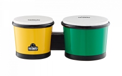 Set Bongos Nino Percussion Bongo ABS 16,51cm (6 1/2'') + 19,05cm (7 1/2'') - Green/Yellow