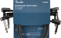 Set cabluri Patch Fender Blockchain 12" Patch Cable 3-pack Angle/Angle