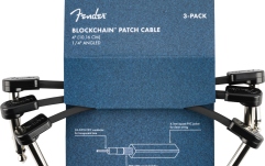 Set cabluri Patch Fender Blockchain 4" Patch Cable 3-Pack Angle/Angle