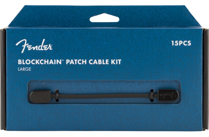 Set Cabluri Patch Fender Blockchain Patch Cable Kit Large Black