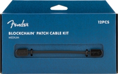 Set Cabluri Patch Fender Blockchain Patch Cable Kit Medium Black