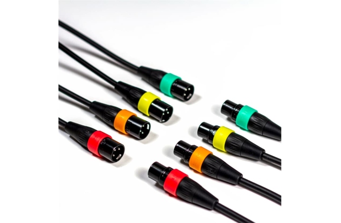 Set Cabluri XLR Colorate Zoom XLR-4C/CP
