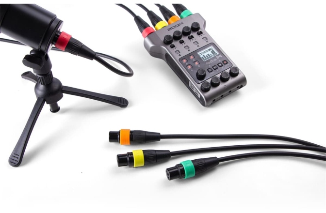 Set Cabluri XLR Colorate Zoom XLR-4C/CP