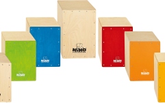Set Cajon-uri Nino Percussion Cajon Group Rhythm Set - 7 Pcs.
