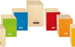 Set Cajon-uri Nino Percussion Cajon Group Rhythm Set - 7 Pcs.