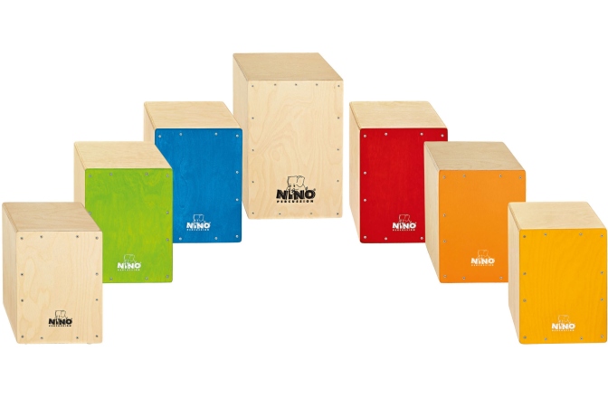 Set Cajon-uri Nino Percussion Cajon Group Rhythm Set - 7 Pcs.