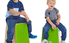 Set cajon-uri Nino Percussion Stackable Classroom Cajon Group Rhythm Set - 7 pcs