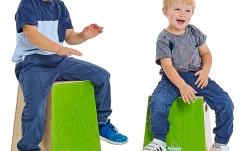 Set cajon-uri Nino Percussion Stackable Classroom Cajon Group Rhythm Set - 7 pcs