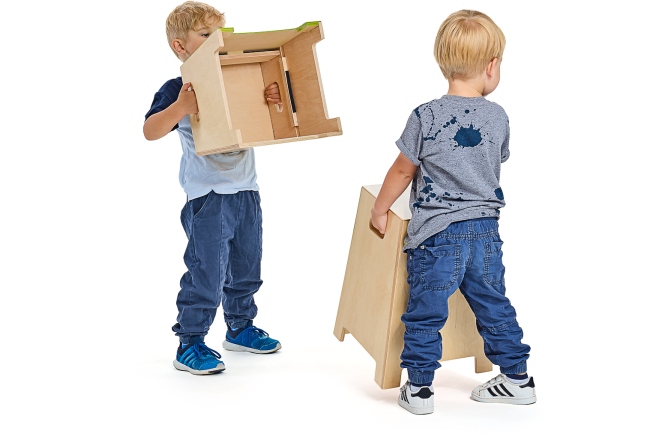Set cajon-uri Nino Percussion Stackable Classroom Cajon Group Rhythm Set - 7 pcs