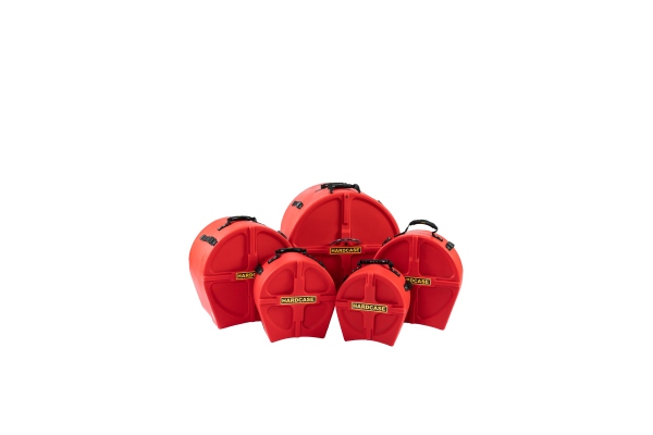 Rock Case Set - 24“ Bass Drum, 12“ Tom, 16“ Floor Tom, 8“ Floor Tom, 14“ Snare Drum - Red / fully lined Rock Case Set - 24“ Bass Drum, 12“ Tom, 16“ Floor Tom, 8“ Floor Tom, 14“ Snare Drum - Red / fully lined