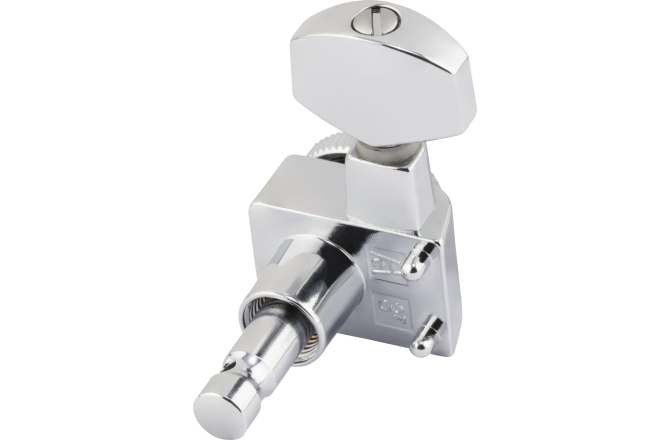 Set chei chitară electrică Fender Locking Stratocaster/Telecaster Staggered Tuning Machines Polished Chrome Set