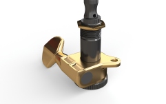 Set Chei de Acordaj cu Blocare Daddario Auto-Trim Locking Tuning Machines 6 In-line- Gold