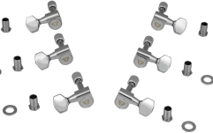 Set Chei de Acordaj Traveler Traveler Guitar  - Guitar Locking Tuner Set, 3+3 - Chrome