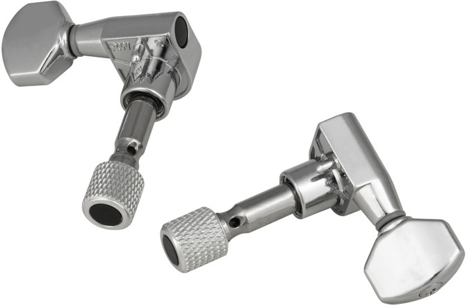 Set Chei de Acordaj Traveler Traveler Guitar  - Guitar Locking Tuner Set, 3+3 - Chrome