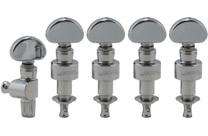 Set cheițe Banjo Grover 121C5 Geared Banjo Pegs Chrome