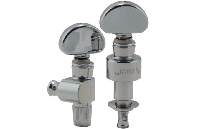 Set cheițe Banjo Grover 121C5 Geared Banjo Pegs Chrome