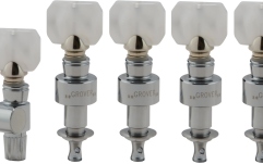 Set cheițe Banjo Grover 122C5 Geared Banjo Pegs Chrome