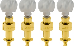 Set cheițe Banjo Grover 123G Geared Banjo Pegs Gold