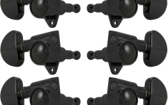 Set cheițe chitară Grover  102-18BC Original Rotomatics 3 + 3 Black Chrome