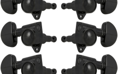 Set cheițe chitară Grover 102BC Original Rotomatics 3 + 3 Black Chrome