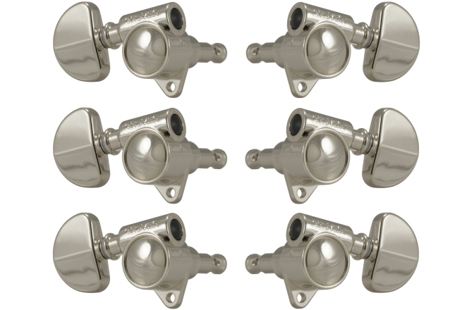 Set cheițe chitară Grover 102NV Original 'Milk Bottle' Style Rotomatics 3 + 3 Nickel