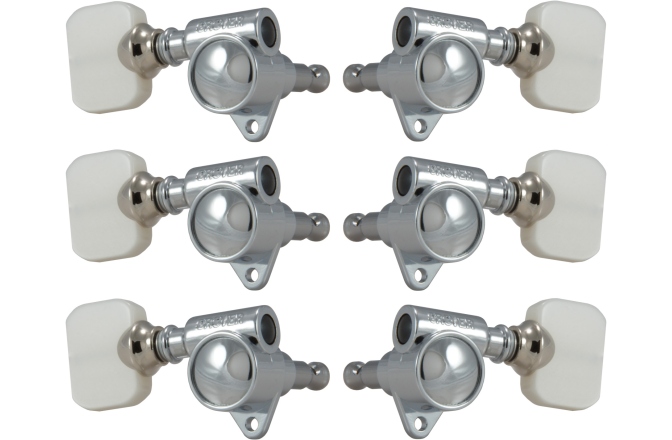 Set cheițe chitară Grover 103C Original 'Milk Bottle' Style Rotomatics 3 + 3 Chrome