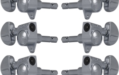 Set cheițe chitară Grover 106C Original Locking Rotomatics 3 + 3 Chrome