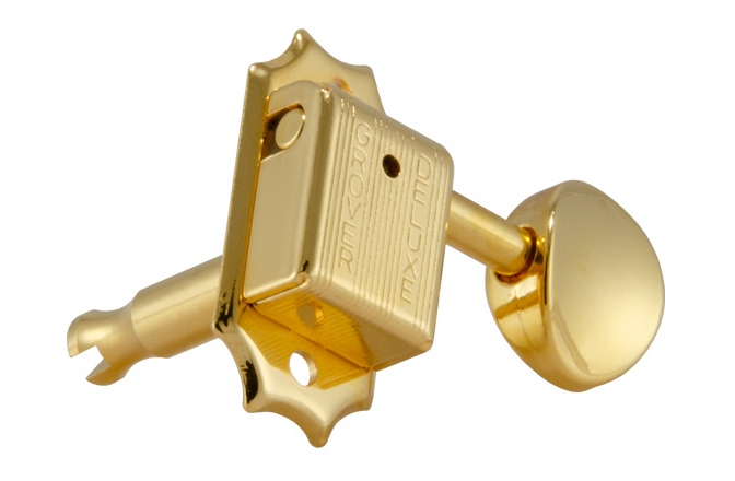 Set cheițe chitară Grover 133G6 Deluxe  6-in-Line Left Side Gold
