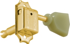 Set cheițe chitară Grover 133GK Deluxe Guitar Machines 3 + 3 - Gold