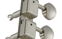 Set cheițe chitară Grover 133N6 Deluxe Guitar Machines 6-in-Line Left Side Nickel