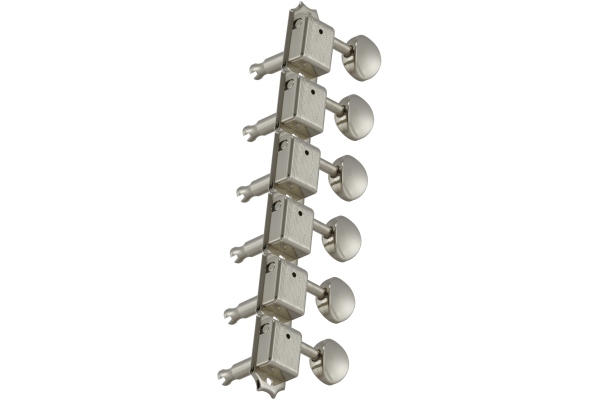 133N6 Deluxe Guitar Machines 6-in-Line Left Side Nickel 133N6 Deluxe Guitar Machines 6-in-Line Left Side Nickel